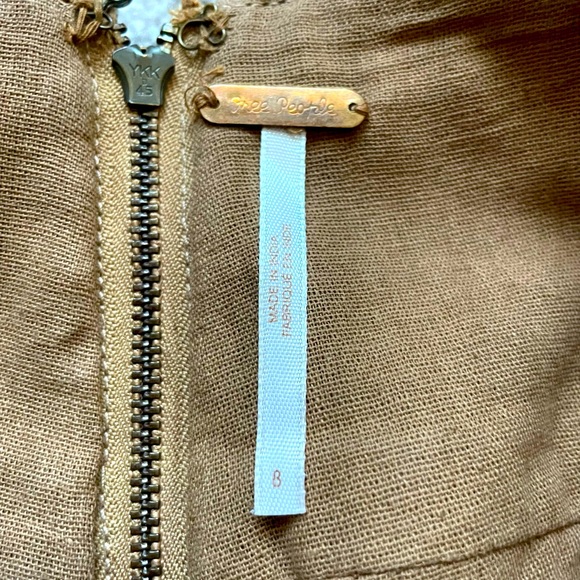 Free People 100% cow suede mini skirt size 8 worn once fully lined - Picture 5 of 9